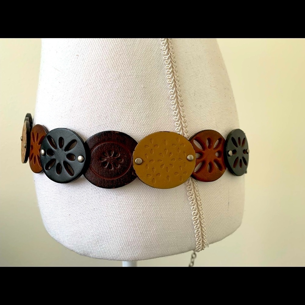 Multicolor Button Design Belt - image 1